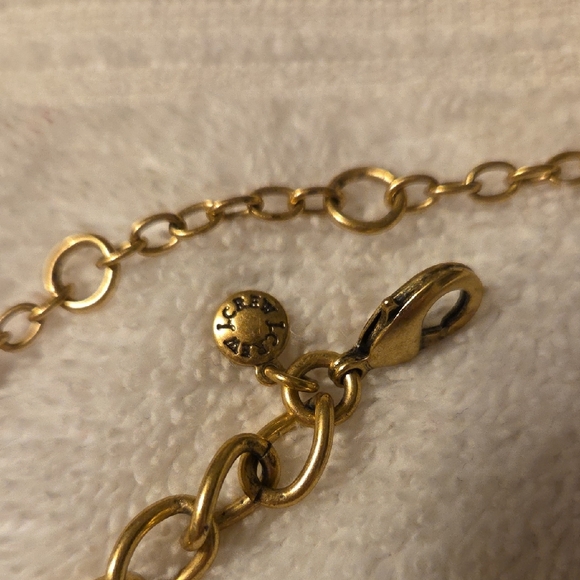 J. Crew Gold and Dark Blue Statement Necklace - Picture 2 of 2